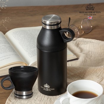 [로얄그래프톤] 보온보냉 커피잔 텀블러 330ml (블랙)