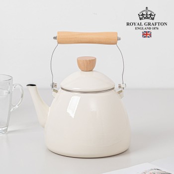 [로얄그래프톤] 바닐라크림 IH 인덕션 법랑주전자 2.3L