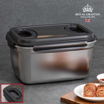 [로얄그래프톤] 스텐 밀폐용기 7500ml