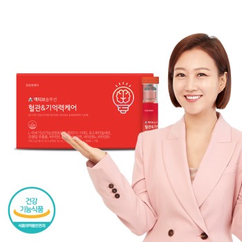 [천호엔케어] NEW 액티브솔루션 혈관&기억력케어 (액상30ml+연질캡슐600mg*3캡슐)*7병