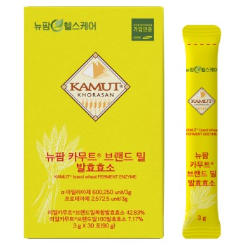 [뉴팜헬스케어] 카무트 브랜드 밀 발효 효소 (3g*30포)