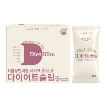 [우디니] 다이어트 슬림 식물성단백질 쉐이크 (25g*14포)