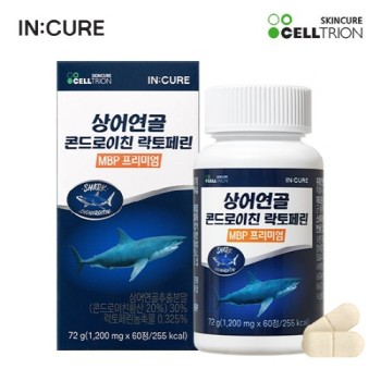 [셀트리온] 인큐어 상어연골 콘드로이친 락토페인 MBP 프리미엄 (1,200mg*60정)