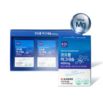 [코오롱제약] 마그네슘 400mg (1.5g*30포*3박스)