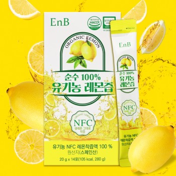 [이엔비] 순수 100% 유기농 레몬즙 (20g*14포)